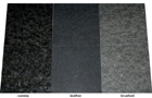 Granit Alexander Black Oberflächen: caress = softgebürstet + poliert,      leather = satiniert-geledert,      brushed = geflammt + gebürstet