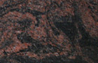 Granit rot, schwarz, Aurora India