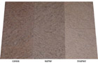 Icon Brown, Granitfliesen Oberflächen: caress = softgebürstet + poliert,      leather = satiniert-geledert,      brushed = geflammt + gebürstet
