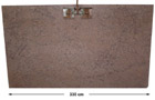 Granit-Rohplatte, Icon Brown poliert