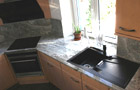 Küchenarbeitsplatten aus dem Granit White Fusion