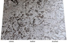 Granitfliesen White Star Oberflächen: caress = softgebürstet + poliert,      leather = satiniert-geledert,      brushed = geflammt + gebürstet