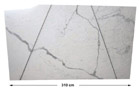 Marmor Unmaßplatte Bianco Statuario poliert