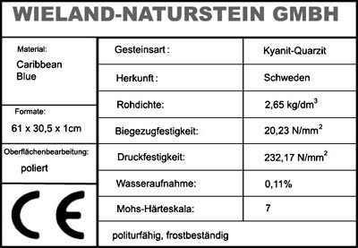 Naturstein CE-Zeichnung