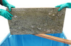 Granit Terrassenplatten Vorimpr&auml;gnierung, Schritt 1