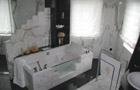Badezimmer mit Marmor Bianco Calacatta