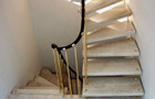 Travertintreppe, Bolzentreppe 3+3cm freitragend