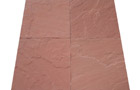 Sandstein-Platten Agra Red spaltrau
