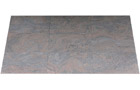 Terrassenplatten aus dem Granit Juparana India, Formate 80x40x3cm, Oberfläche geflammt+gebürstet