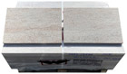 Granit Ivory Cream 60x40x3cm, geflammt + geb&uuml;rstet