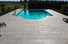 Pool-Platten Travertin Olympos offen und getrommelt